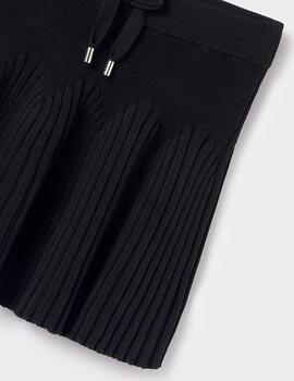 Falda Mayoral Tricot Negro Para Niña