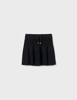 Falda Mayoral Tricot Negro Para Niña
