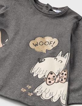Conj.Mayoral Perritos Gris Para Bebé