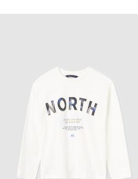 Camiseta Mayoral North Crudo Para Niño
