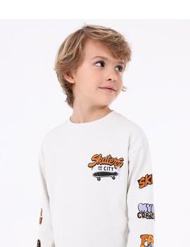Camiseta Mayoral Skaters Glaciar Para Niño