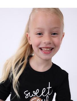 Camiseta Mayoral Chica Negro Para Niña