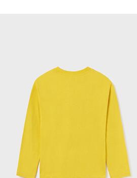Camiseta Mayoral M/L Sky Season Amarillo Para Niño