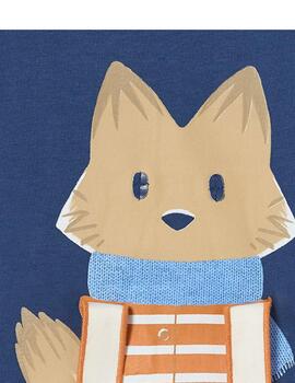 Camiseta Mayoral Zorrito Azulón Para Bebé NIño