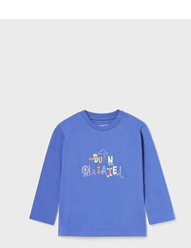 Camiseta Mayoral Buen Viaje Azul Para Bebé Niño