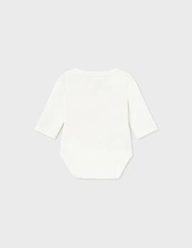 Body Mayoral Basico M/L Blanco Para Bebè