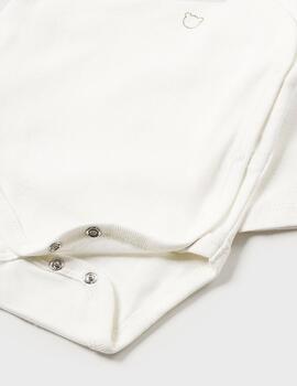 Body Mayoral Basico M/L Blanco Para Bebè