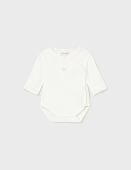 Body Mayoral Basico M/L Blanco Para Bebè