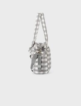 Bolso Cuadros Mayoral Gris Para Bebé