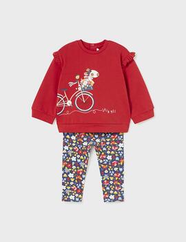 Conj.Mayoral Bici Rojo Para Bebé