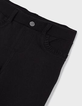 Pantalon Mayoral Felpa Basico Negro Para Niña