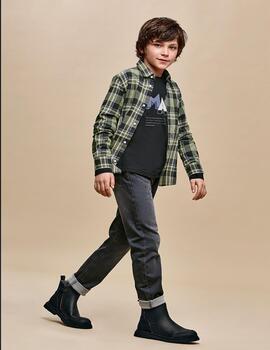 Pantalon Mayoral Denim Jogger Gris Para Niño