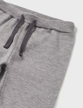 Pantalon Mayoral Jogger Tricot Gris  Para Bebè