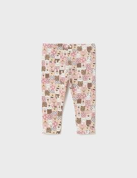 Leggings Mayoral Estampado Rosado Para Bebè