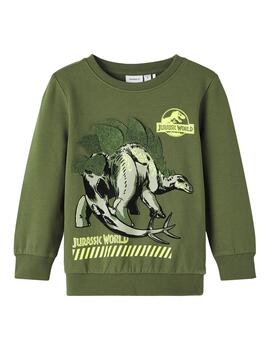 Sudadera Name IT Jurassic World Verde Para Niño