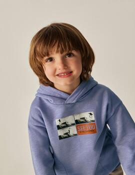 Sudadera Mayoral Skater Lila Para Niño