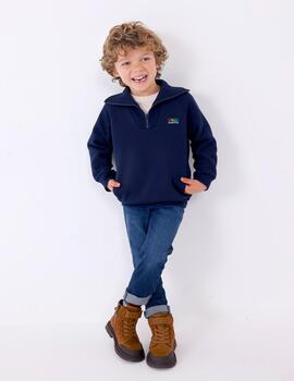 Sudadera Mayoral  Cremallera Marino Para Niño