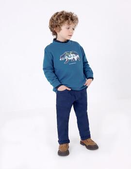 Sudadera Mayoral Oso Azulon Para Niño