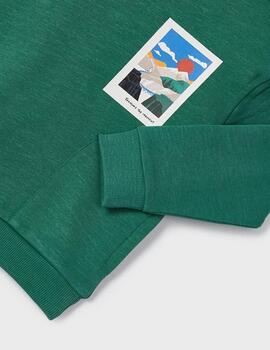 Sudadera Mayoral Montaña Verde Para Niño