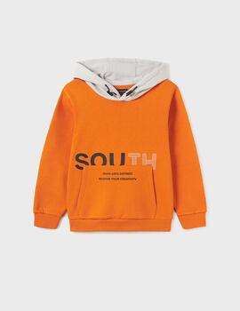 Sudadera Mayoral Contraste Naranja Para Niño