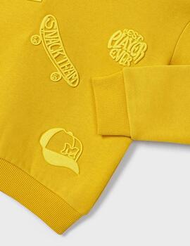 Sudadera Mayoral Snack Mostaza Para Niño