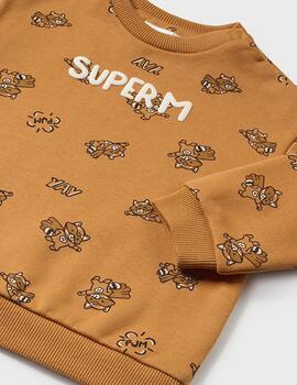 Sudadera Mayoral Zorro Camel Para Bebé