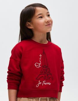 Pullover Mayoral Grafica Rojo Para Niña