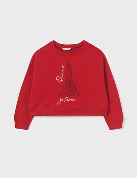Pullover Mayoral Grafica Rojo Para Niña