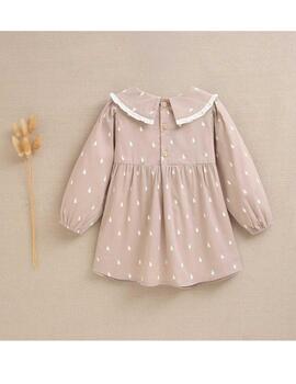 Vestido Dadati Beige Para Bebé