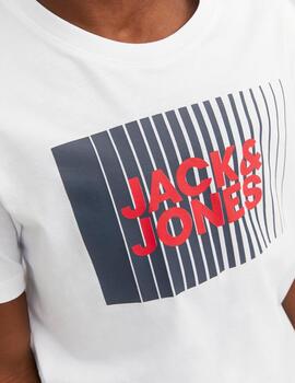 Camiseta Jack Jones M/C Blanca Para Niño
