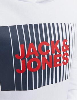 Sudadera Jack Jones  Logo Blanca Para Niño