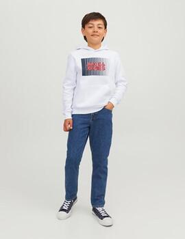 Sudadera Jack Jones  Logo Blanca Para Niño