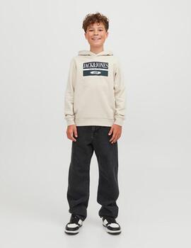 Sudadera Jack Jones Beige Para Niño