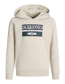 Sudadera Jack Jones Beige Para Niño