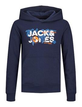 Sudadera Jack Jones  Navy Marino Para Chico