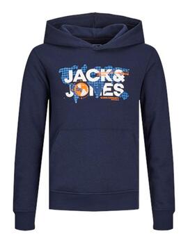 Sudadera Jack Jones  Navy Marino Para Chico