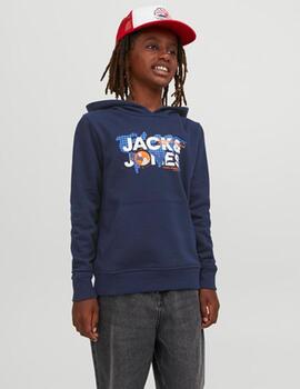 Sudadera Jack Jones  Navy Marino Para Chico