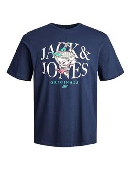 Camiseta  Jack Jones M/C  Marino Para Niño