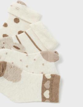 Set 4 Calcetines Mayoral Milk Vig Para Bebè