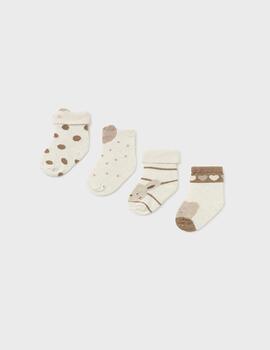 Set 4 Calcetines Mayoral Milk Vig Para Bebè