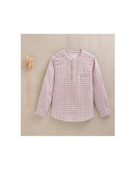 Camisa Dadati Cuadros Rosa Para Niño