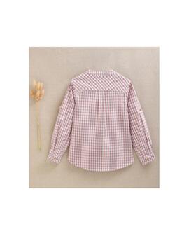 Camisa Dadati Cuadros Rosa Para Niño