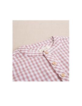 Camisa Dadati Cuadros Rosa Para Niño