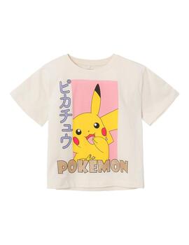 Camiseta Name it Pokemon Cruda Para Niña