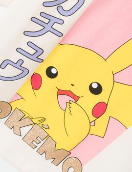 Camiseta Name it Pokemon Cruda Para Niña