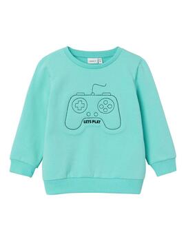 Sudadera Name itLets Play Verde Para Niño