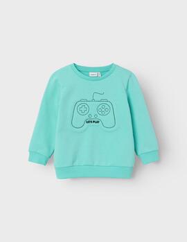 Sudadera Name itLets Play Verde Para Niño