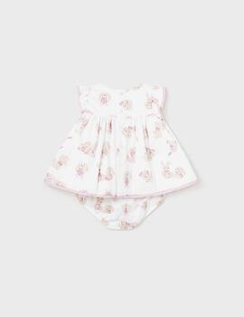 Vestido Mayoral Estampado Rosa Baby Para Bebè