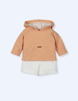 Coinj.Mac Ilusiòn Sudadera Y Pantalon Nispero Bebe