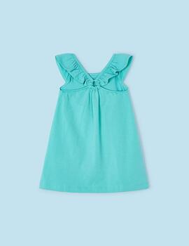 Vestido Mayoral Flamenco Azul  Jade Para Niña